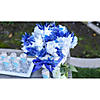 4 1/2" Blue Plastic Pinwheels with Blue Plastic Sticks - 36 Pc. Image 2