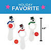 4 1/2" Bulk 48 Pc. Snowman Catch-a-Ball Christmas Plastic Paddleball Games Image 2