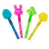 4 1/2" Bulk 72 Pc. Pastel Color Easter Character Plastic Whistles Image 1