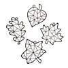 4 1/2" Fall Leaves Clear Plastic Suncatchers &amp;#8211; 24 Pc.  Image 1