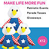 4 1/2" Festive Patriotic Classic Plush Stuffed Bald Eagles - 12 Pc. Image 2