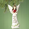 4 1/2" Friends Are God&#8217;s Way Angel Resin Christmas Ornament Image 1