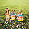 4 1/2" Glow-in-the-Dark He Has Risen Tomb Plastic Easter Eggs with Cross - 12 Pc. Image 2
