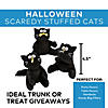 4 1/2" Halloween Black Scaredy Face Stuffed Cat Toys - 12 Pc. Image 2