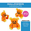 4 1/2" Halloween Jack-O&#8217;-Lantern Face Stuffed Bears - 12 Pc. Image 2