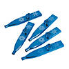 4 1/2" Metallic Snowflake Blue Plastic Kazoos - 24 Pc. Image 1