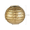 4 1/2" Mini Gold Hanging Paper Lanterns - 12 Pc. Image 1