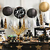 4 1/2" Mini Gold Hanging Paper Lanterns - 12 Pc. Image 2