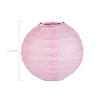 4 1/2" Mini Light Pink Hanging Paper Lanterns - 12 Pc. Image 1