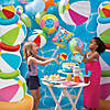 4 1/2" Mini Pool Party Beach Ball Hanging Paper Lanterns - 12 Pc. Image 2