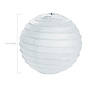 4 1/2" Mini White Hanging Paper Lanterns &amp;#8211; 12 Pc. Image 1