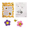 4 1/2" Pollinating Bee Activity Educational Craft Kit - Makes 12 Image 1