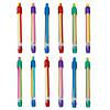 4 1/2" Rainbow Striped Extendable Rubber Eraser Sticks - 12 Pc. Image 1