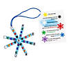 4 1/2" The Salvation Story Craft Stick Snowflake Christmas Ornament Craft Kit - Makes 12 Image 1