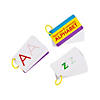 4 1/2" x 2 1/2" Double-Sided Laminated Alphabet Cards on a Ring - 6 Pc. Image 1