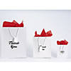 4 1/2" x 2 1/2" x 5 3/4" Small White Paper Gift Bags - 12 Pc. Image 2
