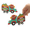 4 1/2" x 2 3/4" Turkey Pumpkin Farmer Pull-Back Craft Kit - Makes 12 Image 1