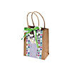 4 1/2" x 2" x 5 3/4" Small Brown Kraft Paper Gift Bags - 12 Pc. Image 2