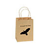 4 1/2" x 2" x 5 3/4" Small Brown Kraft Paper Gift Bags - 12 Pc. Image 3