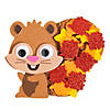 4 1/2&quot; x 3 1/2&quot; Fall Leafy Squirrel Magnet Craft Kit &amp;#8211; Makes 12 Image 1