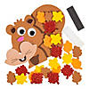 4 1/2&quot; x 3 1/2&quot; Fall Leafy Squirrel Magnet Craft Kit &amp;#8211; Makes 12 Image 2
