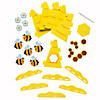 4 1/2&quot; x 4 1/2&quot; 3D Beehive with Bees Foam Craft Kit - Makes 12 Image 1