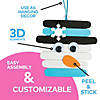 4 1/2" x 4 1/2" Snowman Craft Stick Christmas Ornament Craft Kit - Makes 12 Image 4