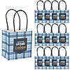 4 1/2" x 4 3/4" Small You Put the Grand in Grandfather Paper Gift Bags - 12 Pc. Image 1