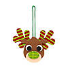 4 1/2" x 4" Patterned Reindeer Christmas Ornament Craft Kit - Makes 12 Image 1