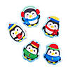 4 1/2" x 5" Bulk 50 Pc. Christmas Stuffed Flat Penguin Assortment Image 1