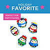 4 1/2" x 5" Bulk 50 Pc. Christmas Stuffed Flat Penguin Assortment Image 2