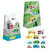 4 1/2" x 8" Transportation Time Paper Favor Bags with Vehicle Stickers - 8 Pc. Image 1