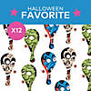 4 1/2" x 9" Halloween Eyeball Catch Monster Wood Paddle Ball Games - 12 Pc. Image 1