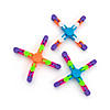 4 1/4" Bright Color Plastic Links Fidget Spinners - 12 Pc. Image 1