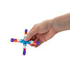 4 1/4" Bright Color Plastic Links Fidget Spinners - 12 Pc. Image 1