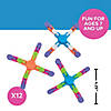 4 1/4" Bright Color Plastic Links Fidget Spinners - 12 Pc. Image 2