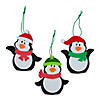 4 1/4" Christmas Penguin with Snowgear Ornament Craft Kit - Makes 12 Image 1