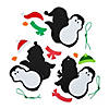 4 1/4&quot; Christmas Penguin with Snowgear Ornament Craft Kit - Makes 12 Image 1