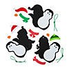 4 1/4" Christmas Penguin with Snowgear Ornament Craft Kit - Makes 12 Image 1