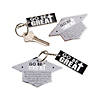 4 1/4" Graduation Go Be Great Joshua 1:9 Metal Keychains with Card for 12 Image 1