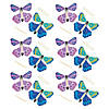 4 1/4" Mini Multicolored Paper Flying Butterfly Toys - 12 Pc. Image 1