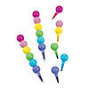 4 1/4&quot; Plastic Round Balls Stacking 6-Color Pastel Crayons - 12 Pc. Image 1