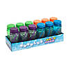 4 1/4" Translucent Orange, Purple, Blue & Green Plastic Bubble Bottles - 24 Pc. Image 1