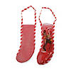 4 1/4" x 12" Red Mesh Christmas Stockings with Carry Strap - 10 Pc. Image 1