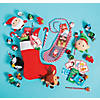 4 1/4" x 12" Red Mesh Christmas Stockings with Carry Strap - 10 Pc. Image 2