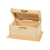 4 1/4" x 2 3/4" DIY Unfinished Wood Treasure Boxes - 12 Pcs. Image 1