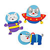 4 1/4" x 3 1/4" Outer Space Animal Magnet Craft Kit - Makes 12 Image 1