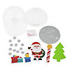 4 1/4" x 5" Santa & Presents Christmas Snow Globe Craft Kit - Makes 6 Image 1