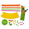 4 1/4&quot; x 7 3/4&quot; Cinco de Mayo Cactus Flower Pot Foam Craft Kit - Makes 12 Image 1