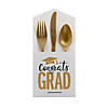 4 1/4" x 8 3/4" Bulk 50 Ct. Congrats Grad Paper Cutlery Holders Image 1
